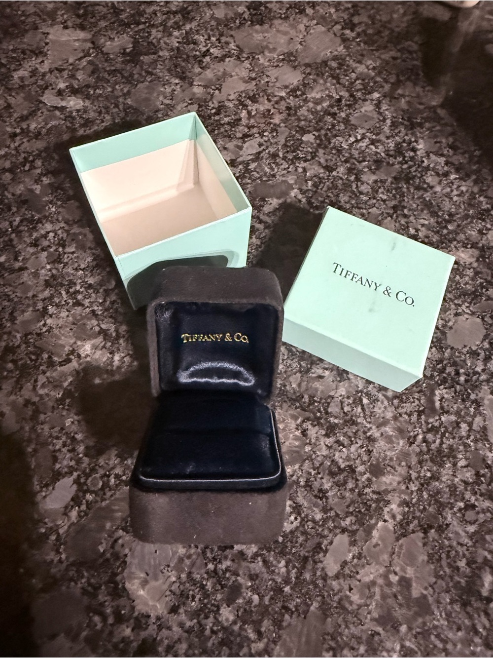 Tiffany & Co. Blue Ring Box Set